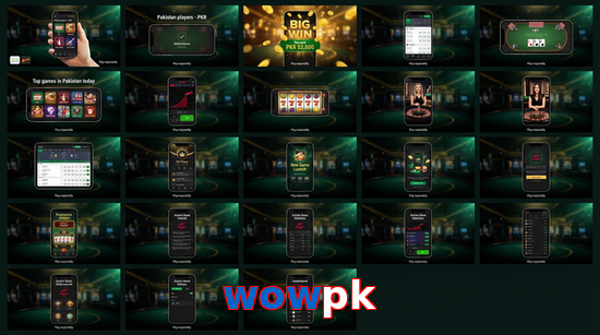 Main screen of Wowpk bet page for PK players